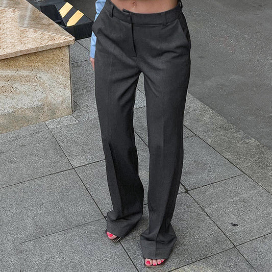 Dame Elegant Bukser med høj talje og bredt ben Stilla