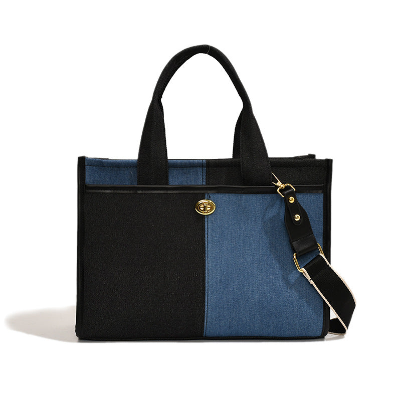Dame Denim Laptop Tote Stilla