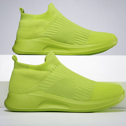 Herrer High-Top Sok-Stil Performance Sneakers Stilla