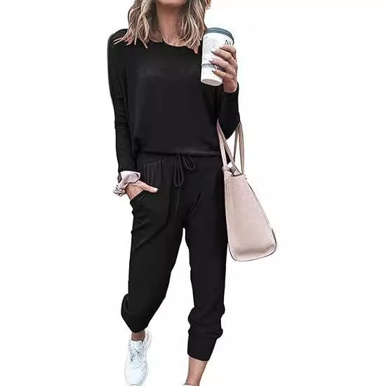 Dame jumpsuit med løs pasform og fleksibel talje Stilla