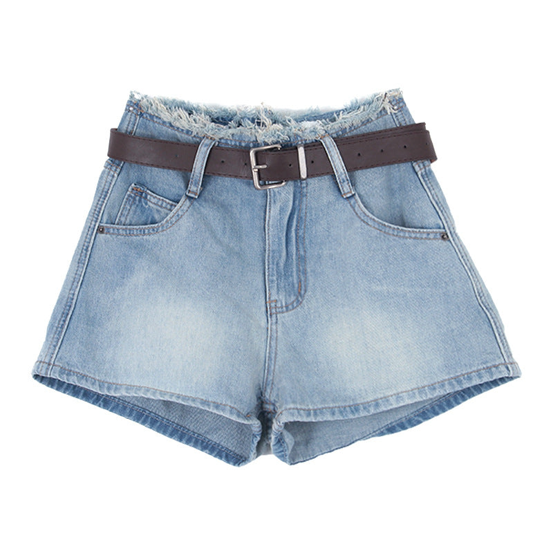 Dame afslappede shorts med højere talje og praktiske lommer Stilla