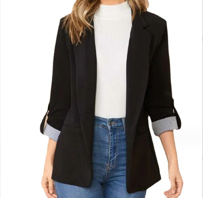 Dame elegant business-blazer med moderne snit Stilla