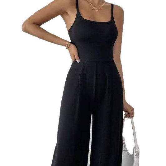 Dame fritid bred ben jumpsuit Stilla