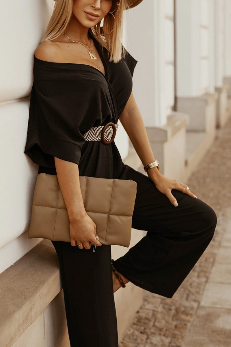 Stilla | Faux Wrap Bred Ben Jumpsuit