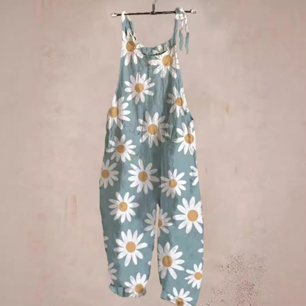Dame Kunstnerisk Tryk Overall Jumpsuit Stilla