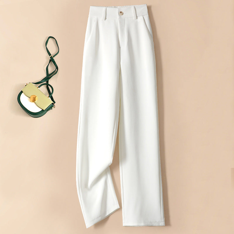 Dame elegant high-waist-bukser med plissee og flatterende snit Stilla