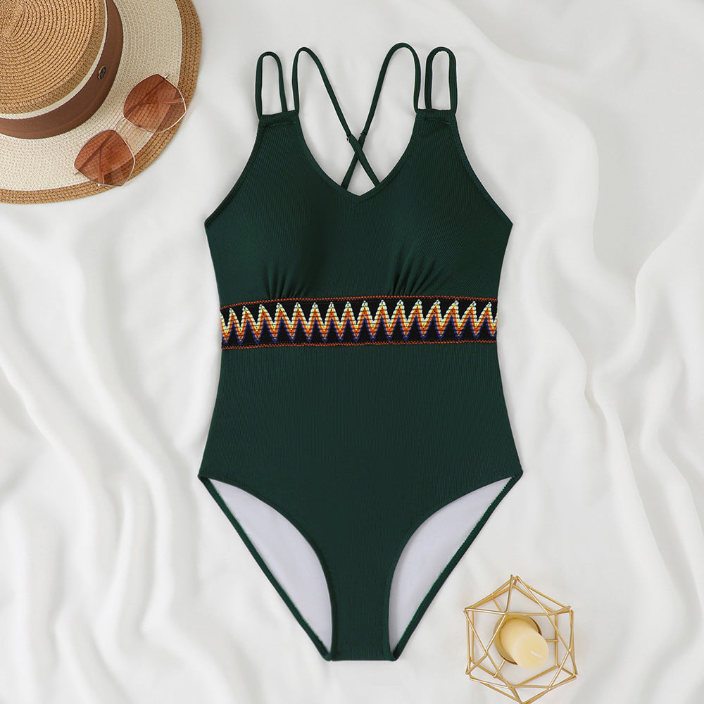 Dame Cross-Back Strop Einteiler Badedragt Stilla