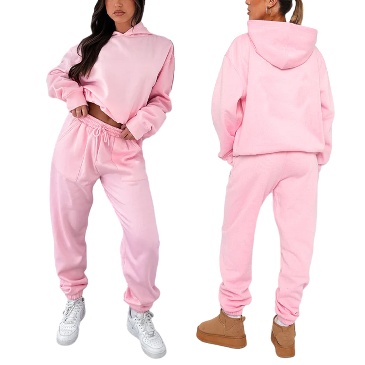 Dame afslappet hoodie- og joggingdragt sæt Stilla