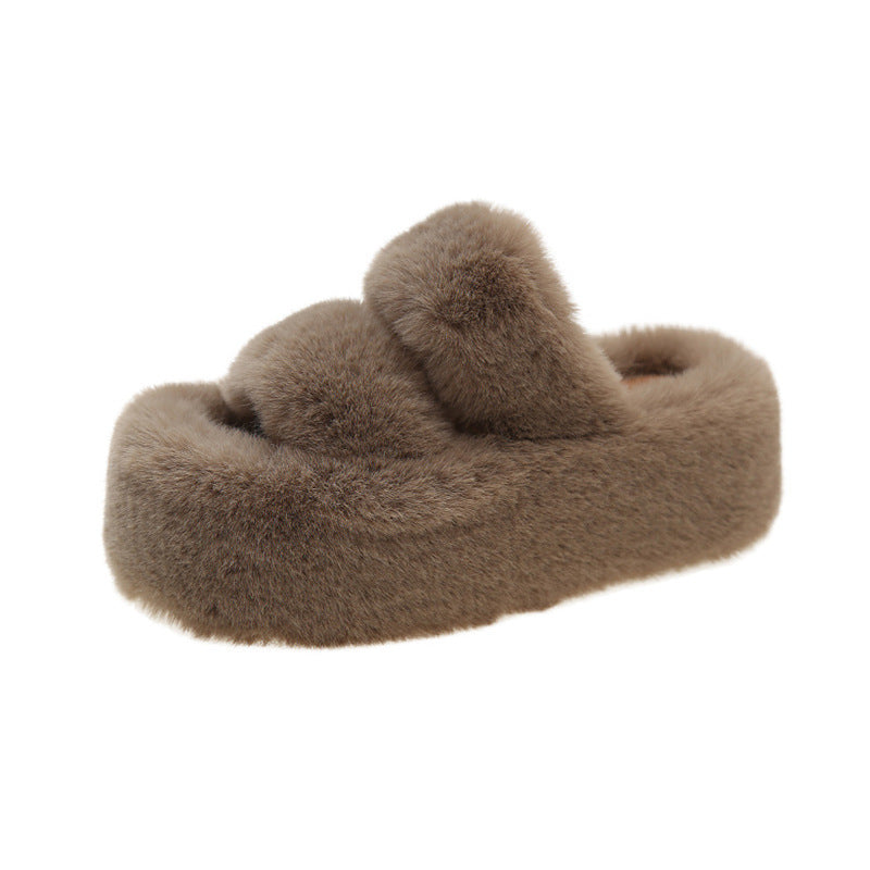 Dame Fluffy Hjemmesko med ci-venligt Design Stilla