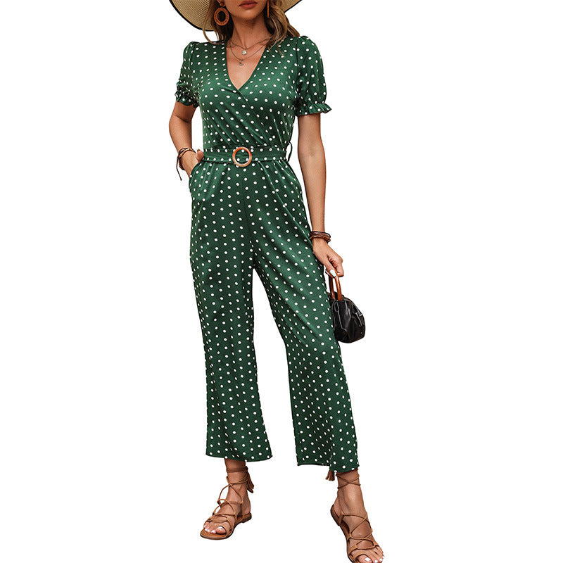 Femme Prikker Wrap Jumpsuit Stilla