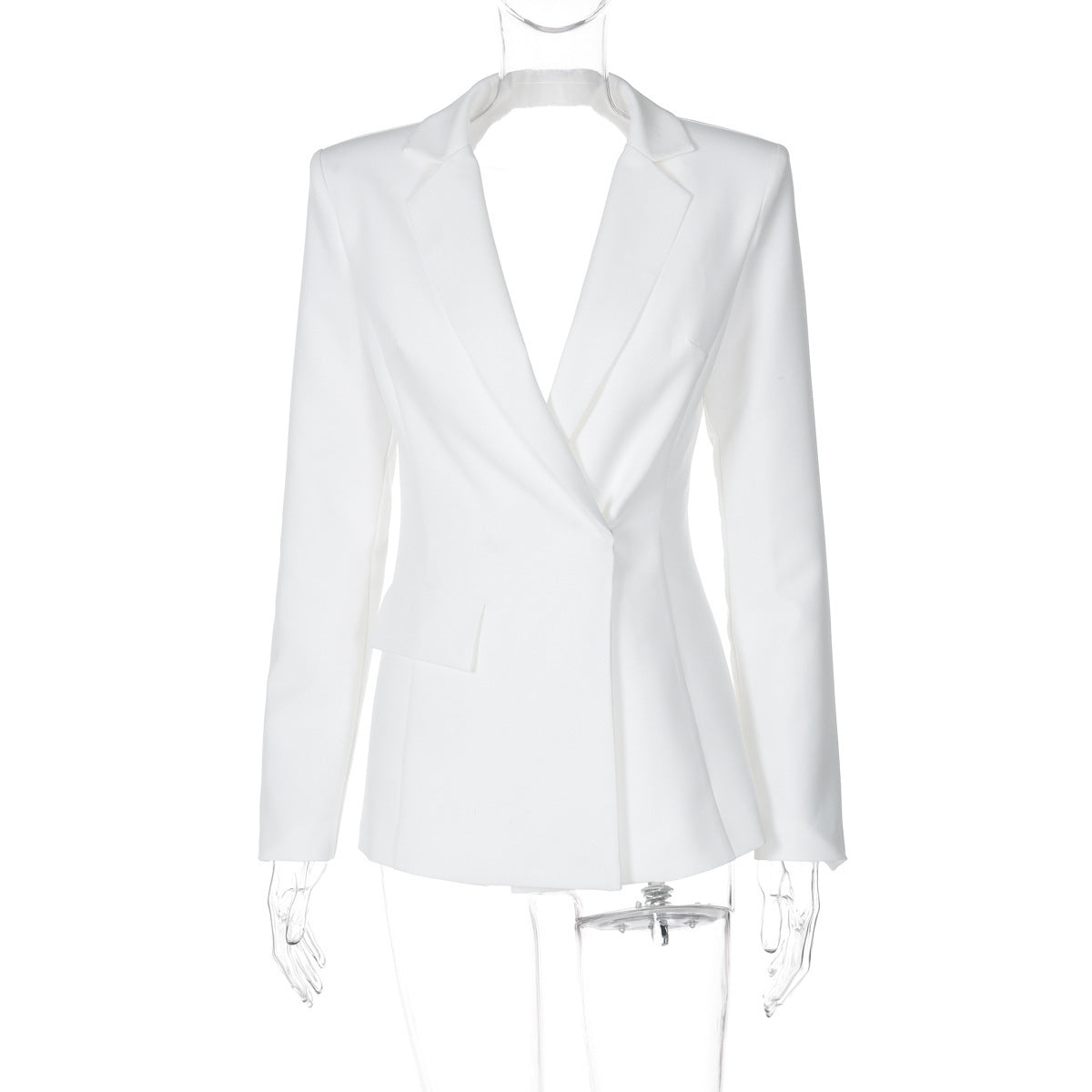Dame Elegant Blazer med figursyet snit og smart revers Stilla
