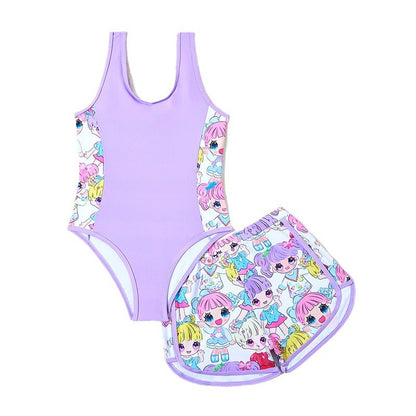 Dame Cartoon-tryk badetøjssæt Stilla