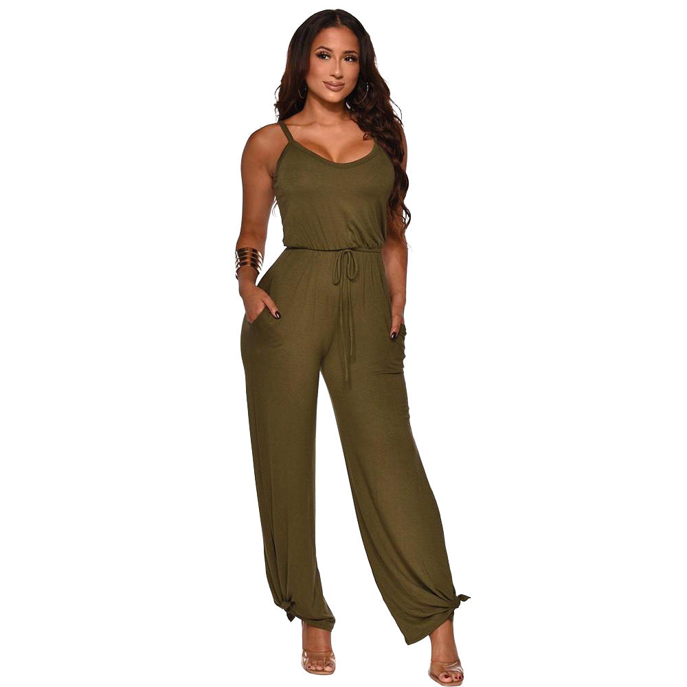 Dame Casual Ærmeløs Jumpsuit Stilla