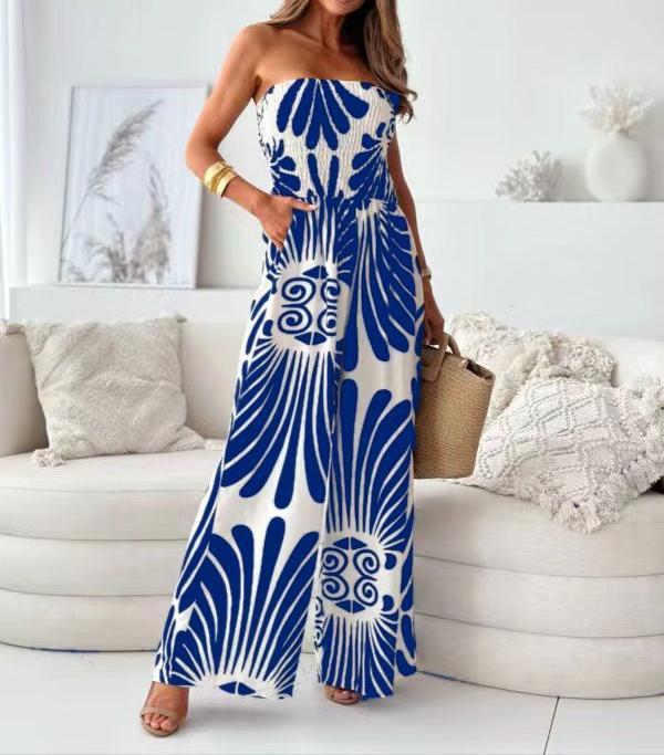 Dame Horizontale Striped Jumpsuit Stilla