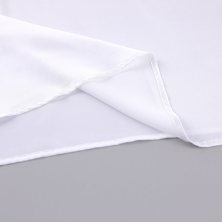 Dame elegant bluse med smart indpakningsdesign og brede ærmer Stilla