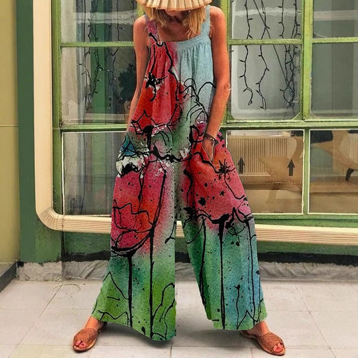 Kvinder Kunstnerisk Floral Jumpsuit Stilla