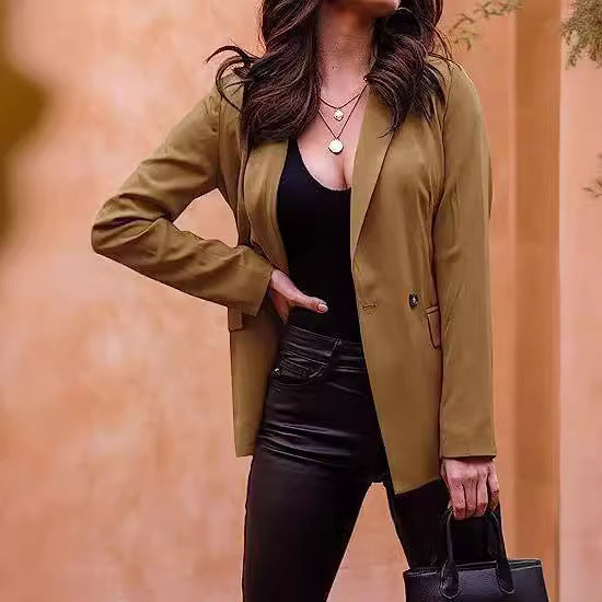 Dame elegant blazer med afslappet snit og fashionable detaljer Stilla