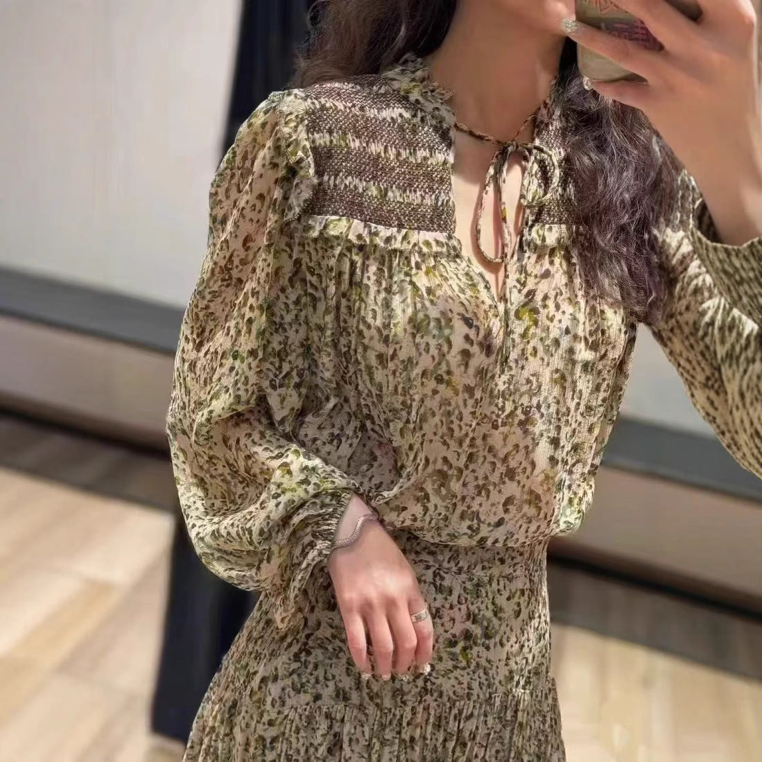 Dame Dyrisk Maxiskørt i afslappet Flæse-design Stilla