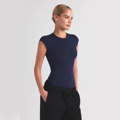 Dame Soft-Fit Kortærmet Bodysuit Stilla