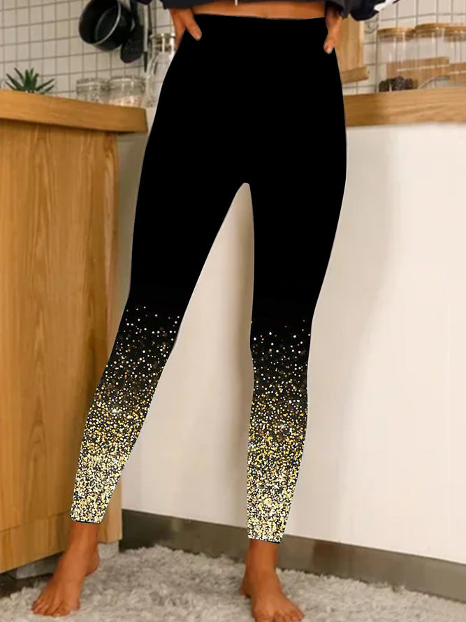 Kvinder Glitrende Ombre Leggings Stilla
