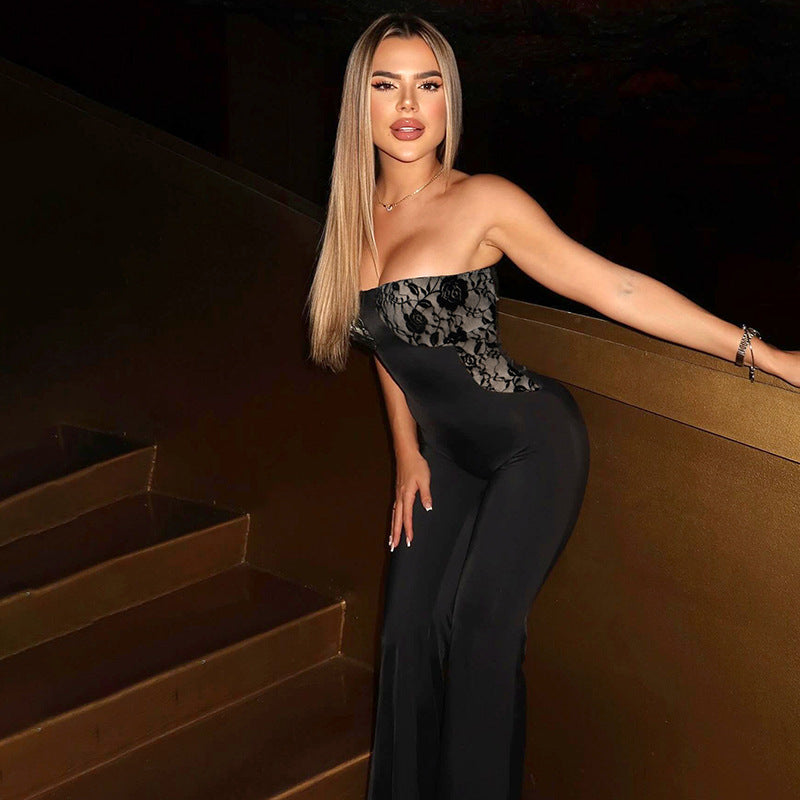 Femme Strapless Spids Bodysuit Jumpsuit Stilla
