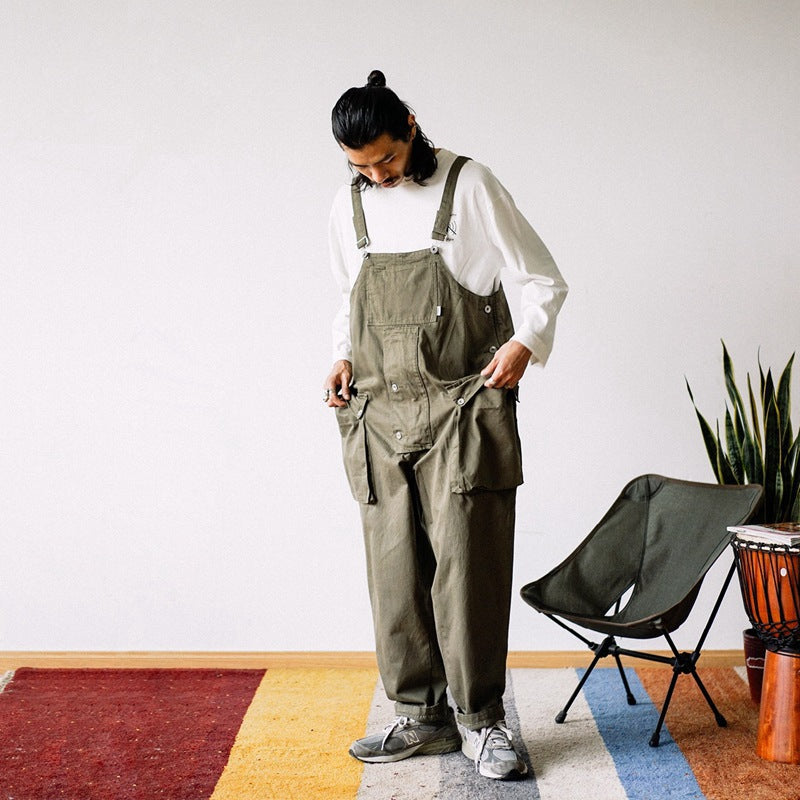 Dame dungarees i afslappet utility-stil med praktiske lommer og justerbare stropper Stilla