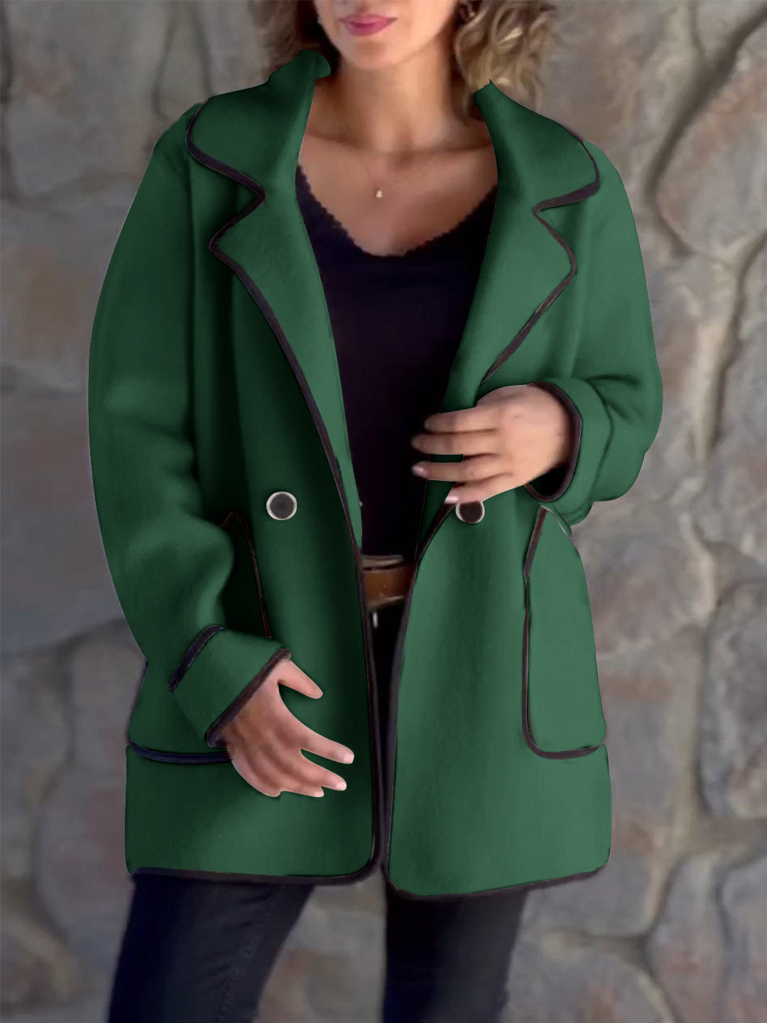 Stilla | Kvinders Uld Trench Coat Casual Blazer