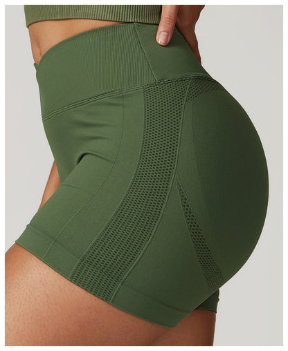 Stilla | Hip Raise Seamless Tight Yoga Shorts Høj Talje Løbe& Fitness Sports Shorts