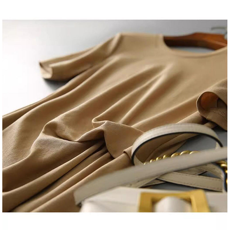Damer Elegant Kjole med Knoten Detalje og Fashionabel Snit Stilla