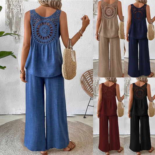 Dame Løst skåret Jumpsuit med dekorative skuldre Stilla