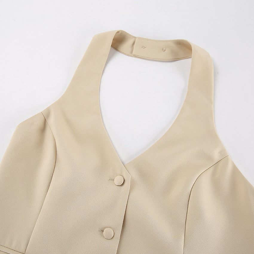 Dame Elegant Blazer med Bukse-Sæt og Høj Talje Stilla