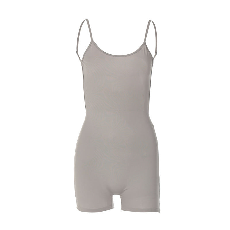 Dame jumpsuit med dyb V-udskæring og afslappet pasform Stilla
