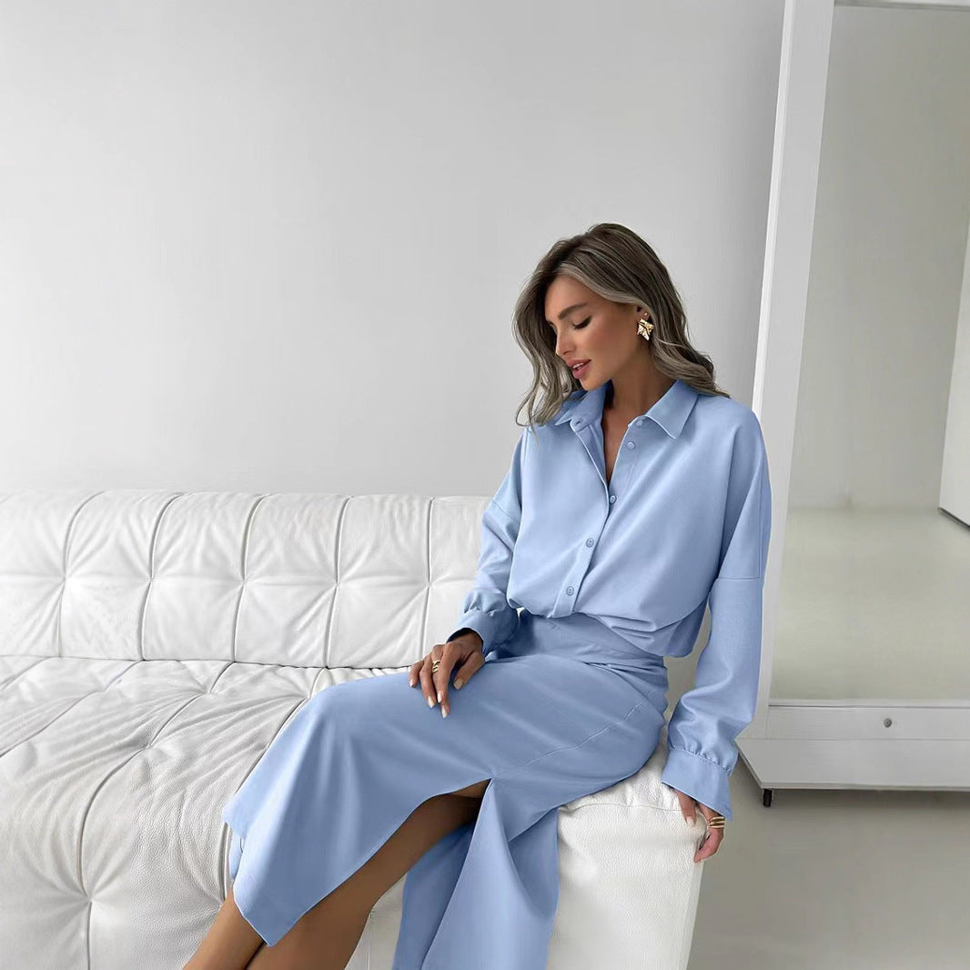 Dame afslappet skjorte bluse i behagelig bomuldsblanding med elegant pasform Stilla