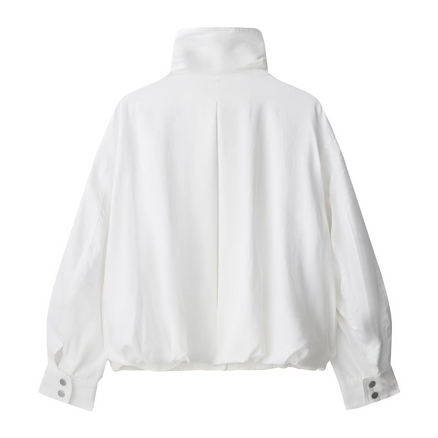 Dame afslappet overgangsjakke med høj krave og praktiske lommer Stilla