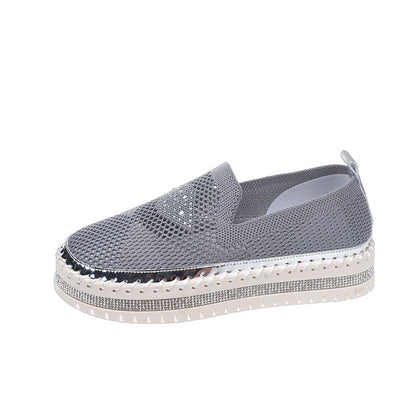 Dame sneakers med åndbart mesh-overtøj og funklende accenter Stilla