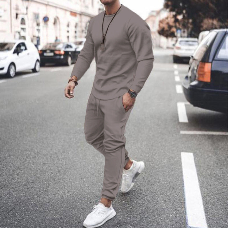 Herrer Sporty Lounge-joggingdragt med afslappet snit og fleksibel bund Stilla