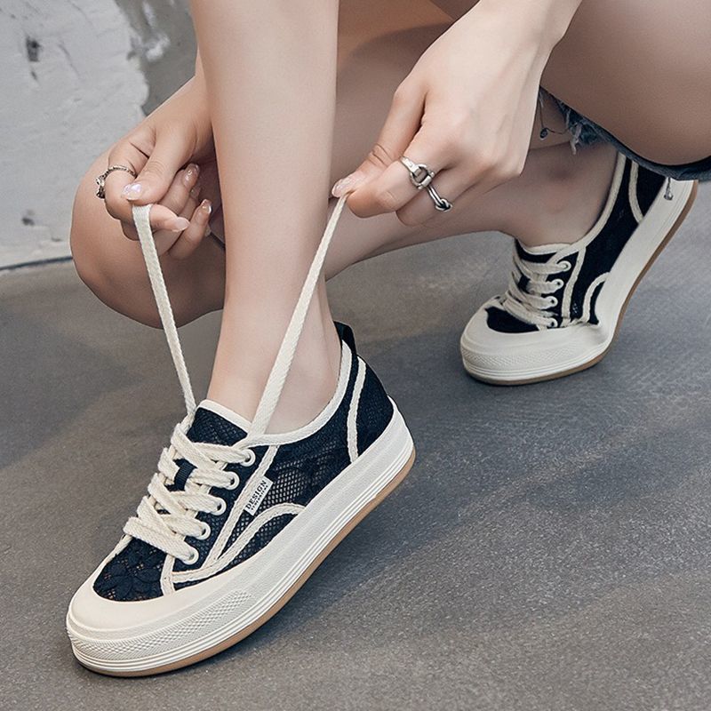 Dame afslappede sneakers med åndbar netstruktur og behagelig sål Stilla