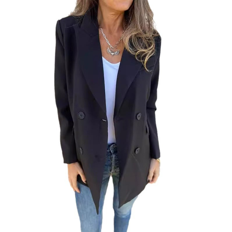 Dame Dobbelt ventileret Blazer med elegant taljering og moderne knapdetaljer Stilla