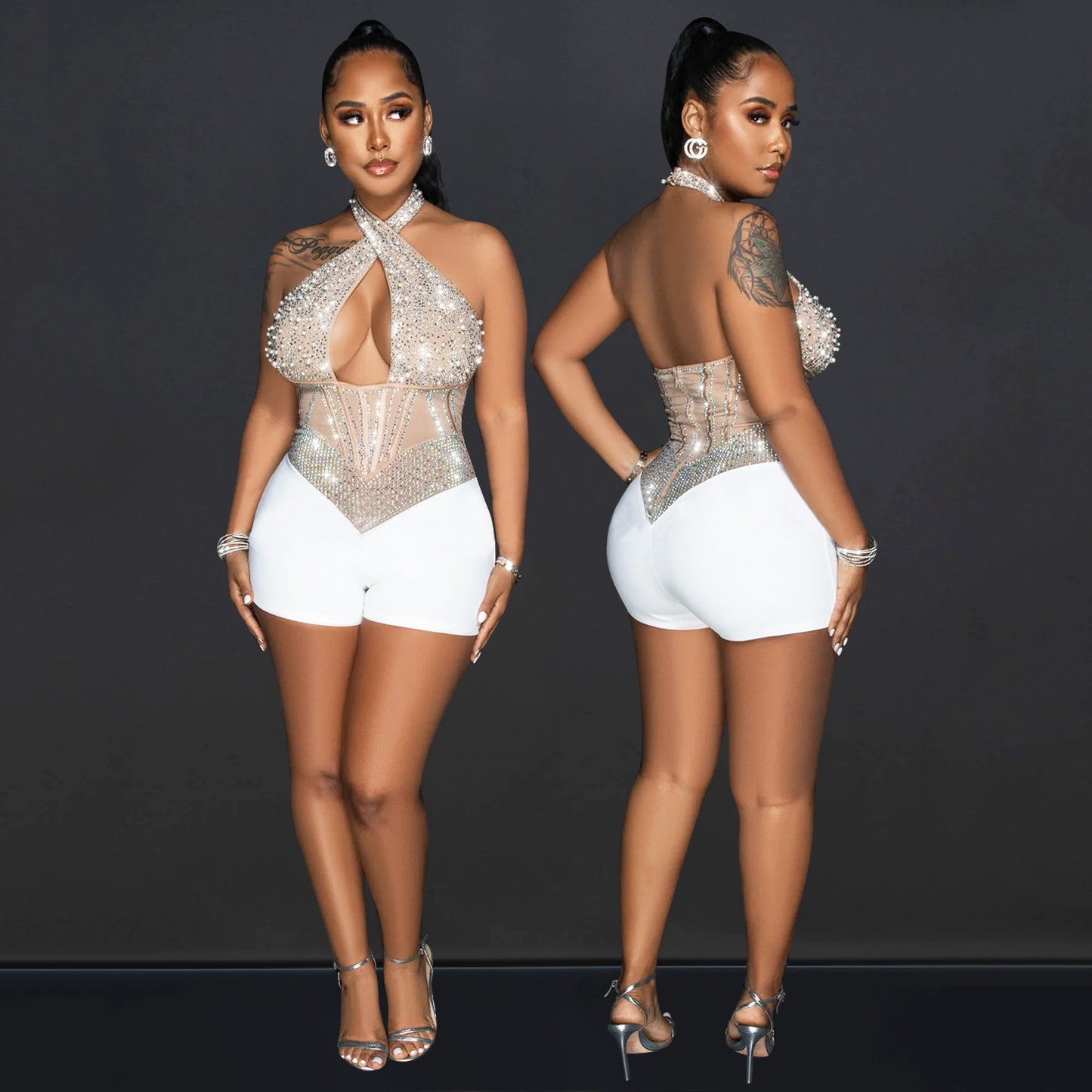 Dame Dekoreret Cut-Out Jumpsuit Stilla