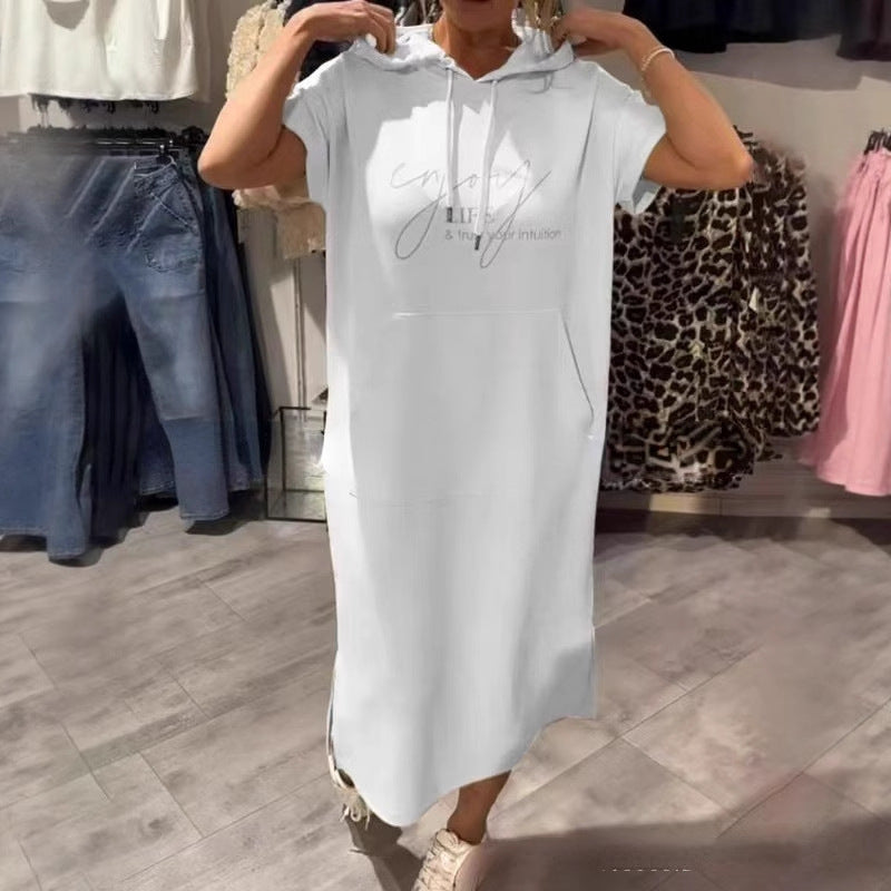 Damehættekjole med afslappet snit og praktiske lommer Stilla