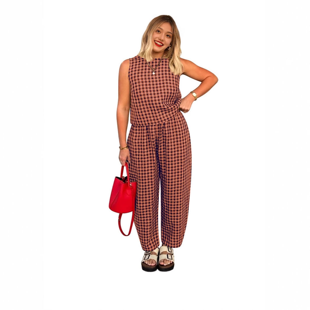 Dame Ternet Jumpsuit med vidde snit Stilla