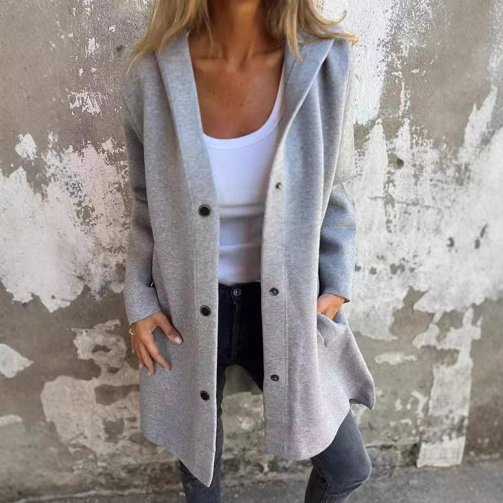 Dame afslappet oversize knap cardigan Stilla
