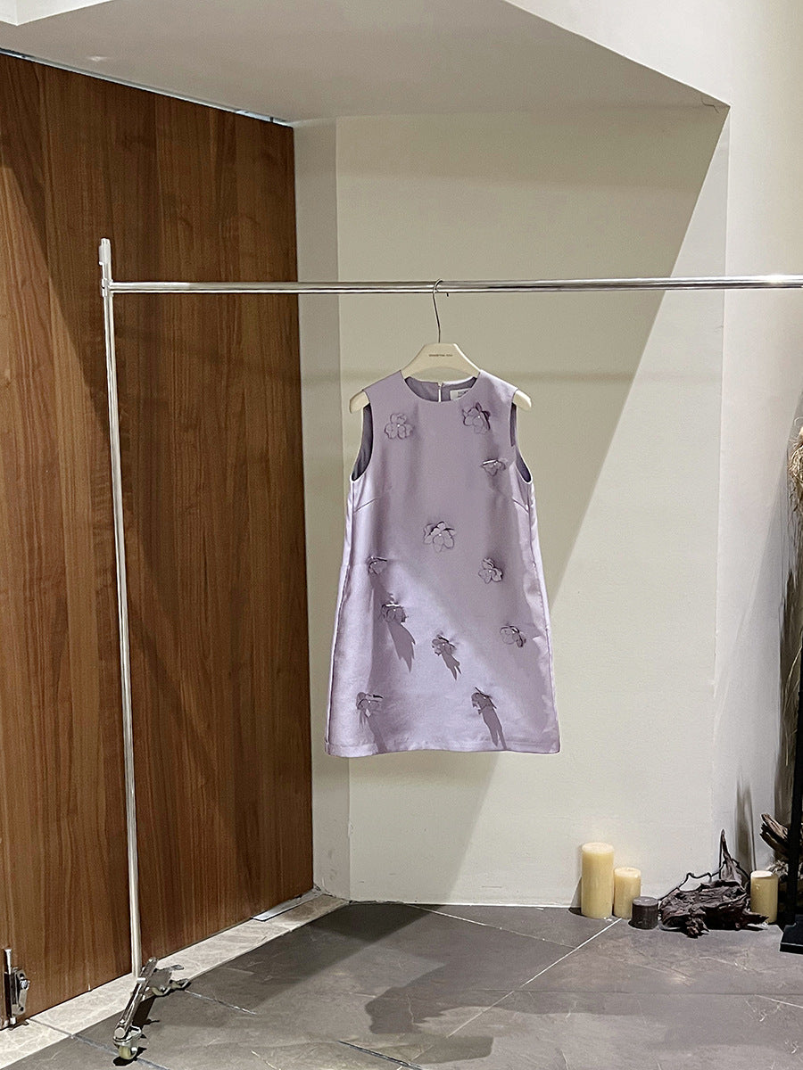 Dame elegant aftenkjole med kunstneriske broderier Stilla