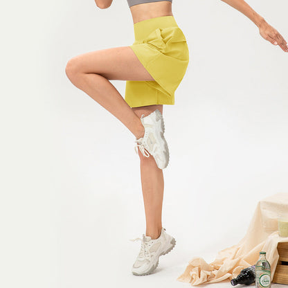 Stilla | High Waist Slimming a Line Sports Shorts Løs Pasform, Åndbar Yoga Fitness Løbeshorts