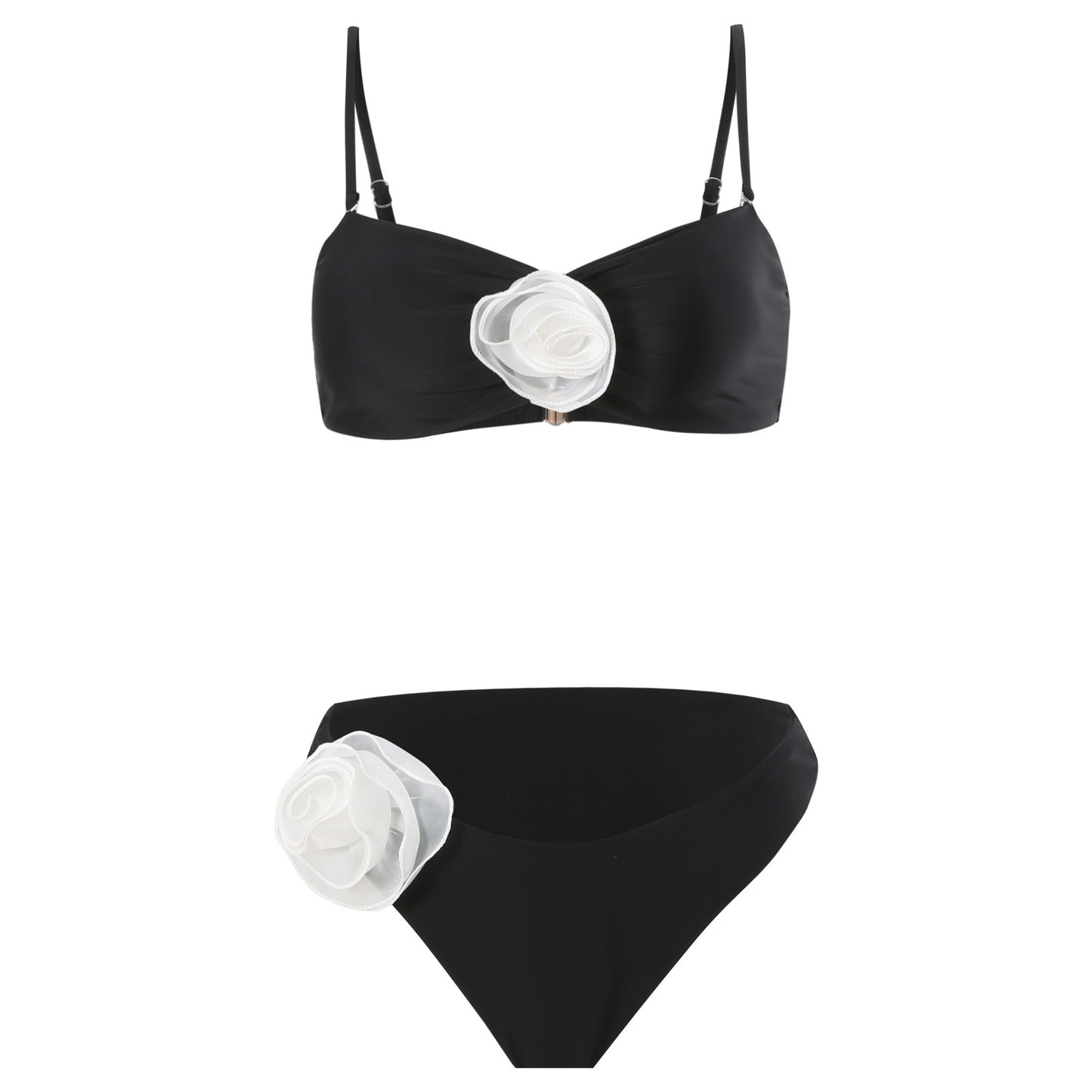 Dame Bikini sæt med legesyg blomsterdekoration og behagelige stropper Stilla