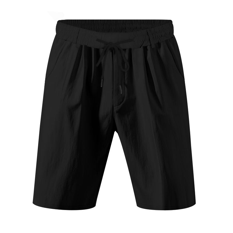 Herrer komfortable fritidsshorts med elastisk talje og praktiske lommer Stilla