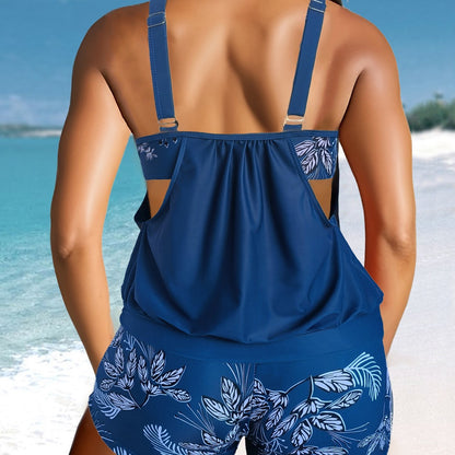 Dame Tankini-sæt med stilfuld overdel og komfortable shorts Stilla