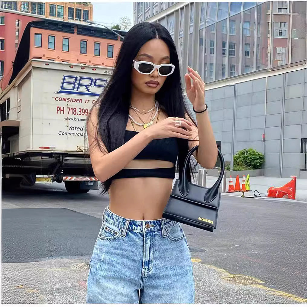 Dame afslappede højtaljede jeans Stilla