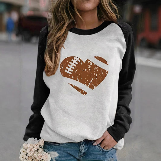 Dame afslappet Raglan sweater lavet af blød bomuldsblanding med rund halsudskæring Stilla