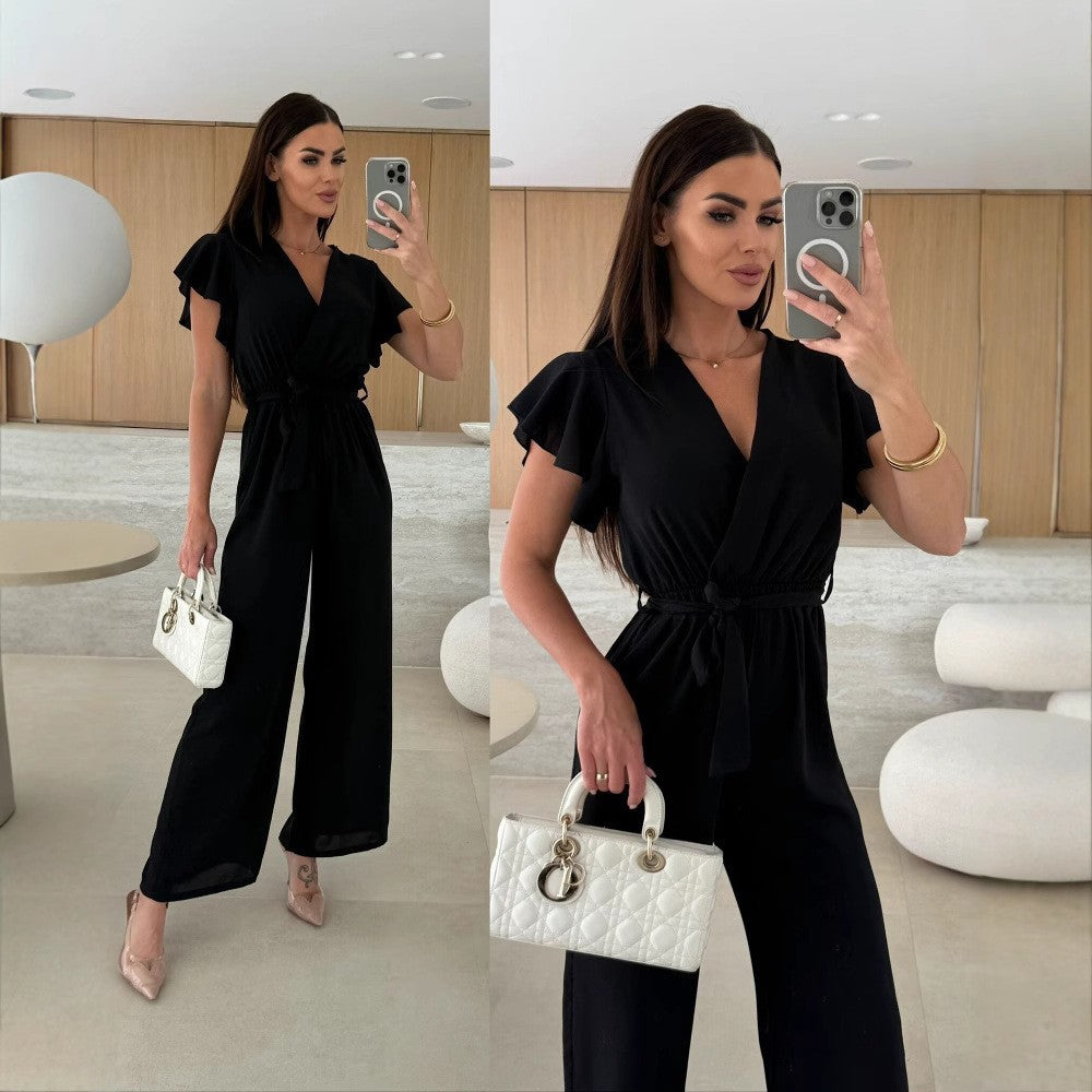 Dame Rynkesøm Bredbenet Jumpsuit Stilla
